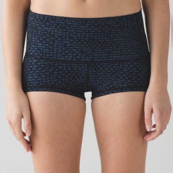 Lululemon Wunder Short 2" (Full-On Luxtreme) Shatter Weave Desert Teal Alberta L - Picture 1 of 15